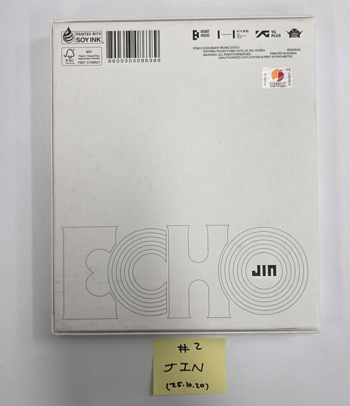 JIN (Of BTS) "Echo", Stray Kids "KARMA", CORTIS "COLOR OUTSIDE THE LINES" - Hand Autographed(Signed) Promo Album [25.10.20]