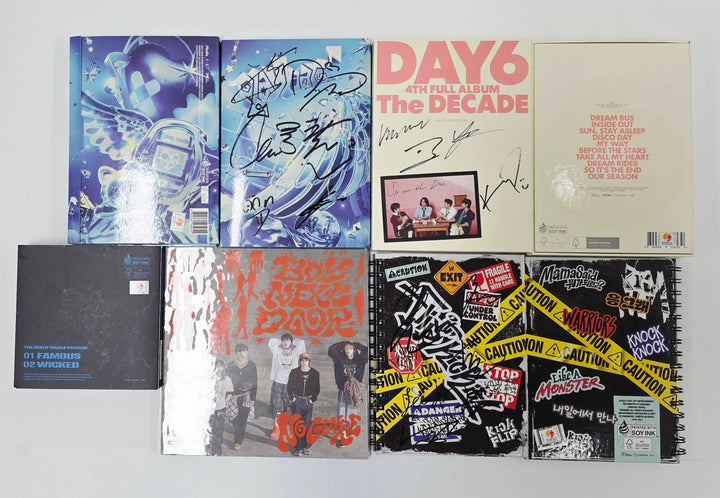 ALLDAY PROJECT "FAMOUS", TWS "Play hard",BOYNEXTDOOR "No Genre",DAY6 "The DECADE", KickFlip "Flip it, Kick it!" - Hand Autographed(Signed) Promo Album [25.10.20]