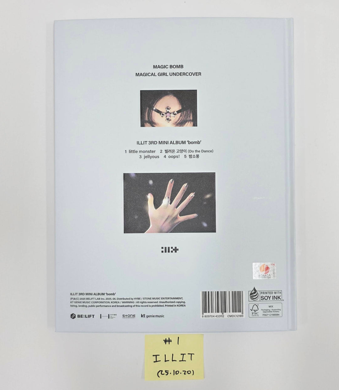 ILLIT "bomb", Yeji "Air", ITZY "Girls Will Be Girls", IZNA "Not Just Pretty", SAY MY NAME "iLy" - Hand Autographed(Signed) Promo Album [25.10.20]