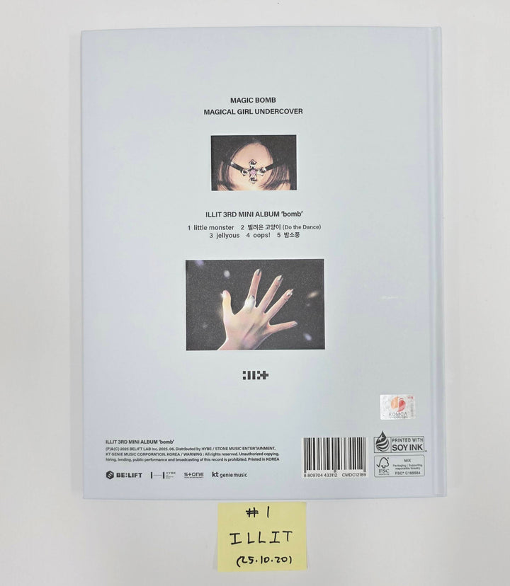 ILLIT "bomb", Yeji "Air", ITZY "Girls Will Be Girls", IZNA "Not Just Pretty", SAY MY NAME "iLy" - Hand Autographed(Signed) Promo Album [25.10.20]