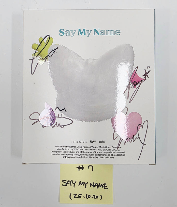 ILLIT "bomb", Yeji "Air", ITZY "Girls Will Be Girls", IZNA "Not Just Pretty", SAY MY NAME "iLy" - Hand Autographed(Signed) Promo Album [25.10.20]