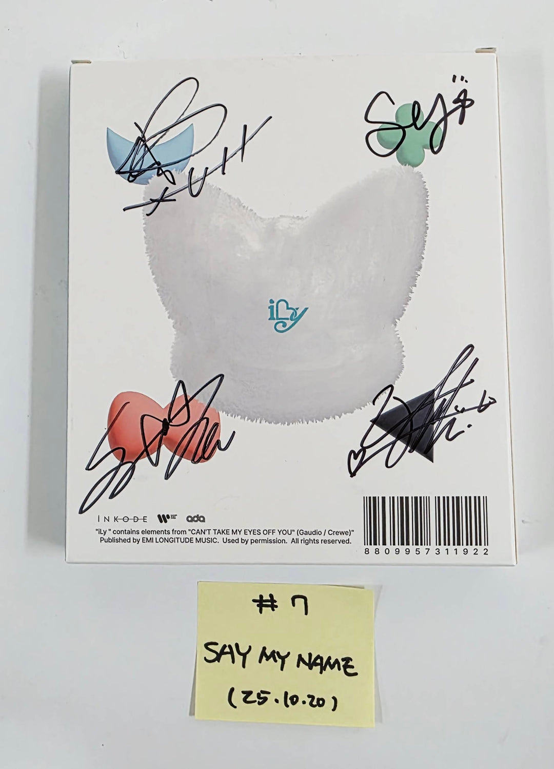 ILLIT "bomb", Yeji "Air", ITZY "Girls Will Be Girls", IZNA "Not Just Pretty", SAY MY NAME "iLy" - Hand Autographed(Signed) Promo Album [25.10.20]