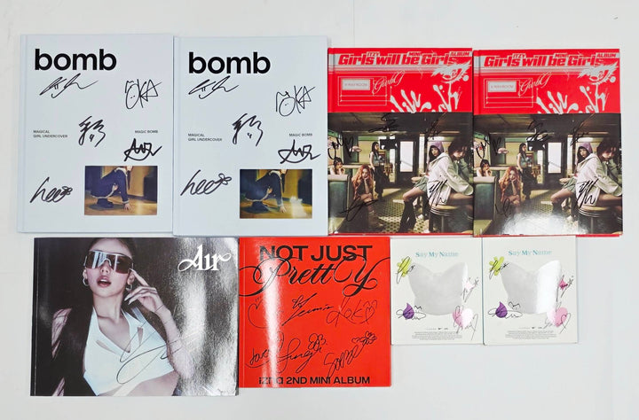 ILLIT "bomb", Yeji "Air", ITZY "Girls Will Be Girls", IZNA "Not Just Pretty", SAY MY NAME "iLy" - Hand Autographed(Signed) Promo Album [25.10.20]