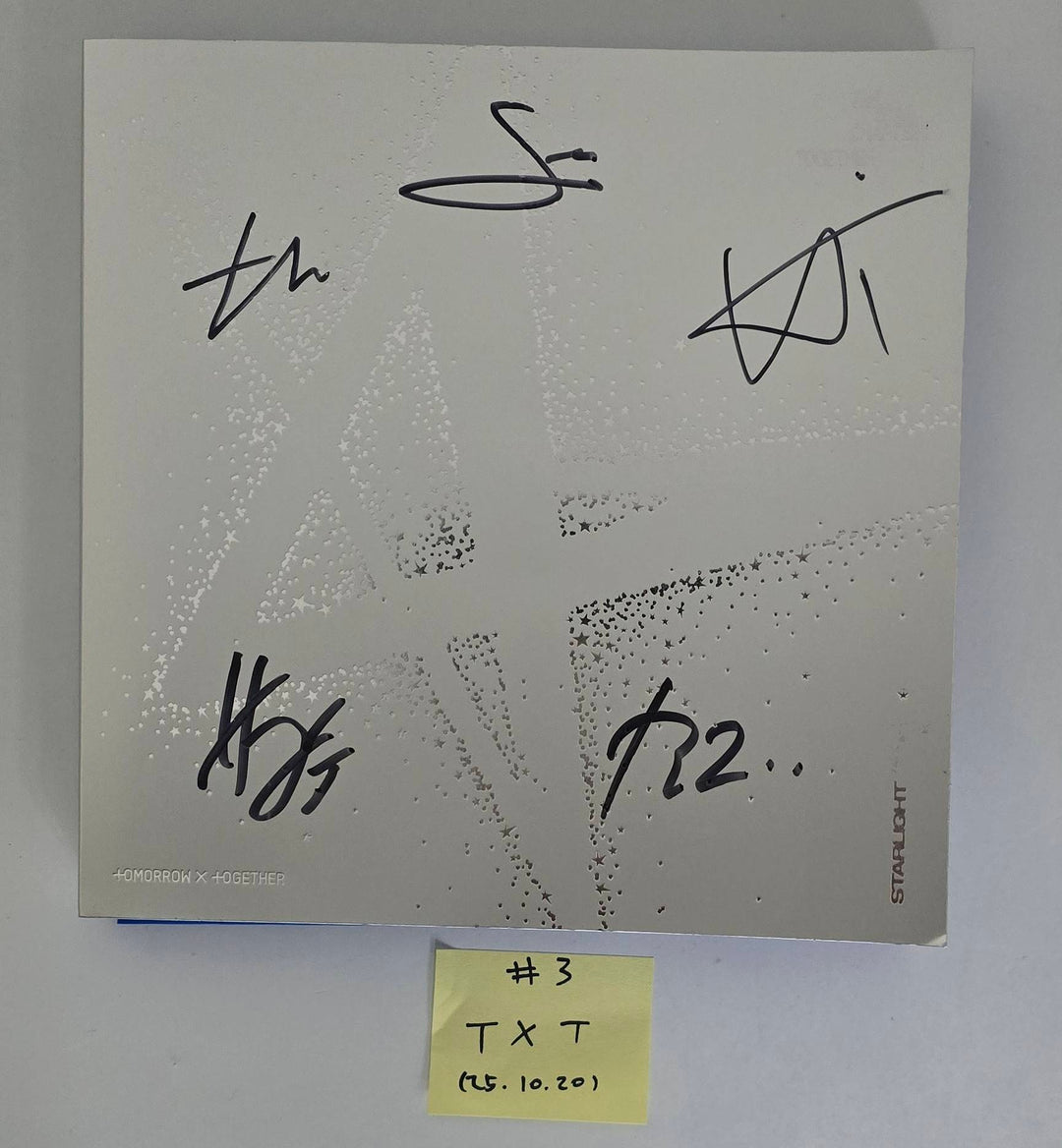 TXT "SANCTUARY" & "Star Chapter: Together", ARTMS "Club Icarus" - Hand Autographed(Signed) Promo Album [25.10.20]