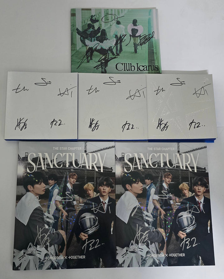 TXT "SANCTUARY" & "Star Chapter: Together", ARTMS "Club Icarus" - Hand Autographed(Signed) Promo Album [25.10.20]