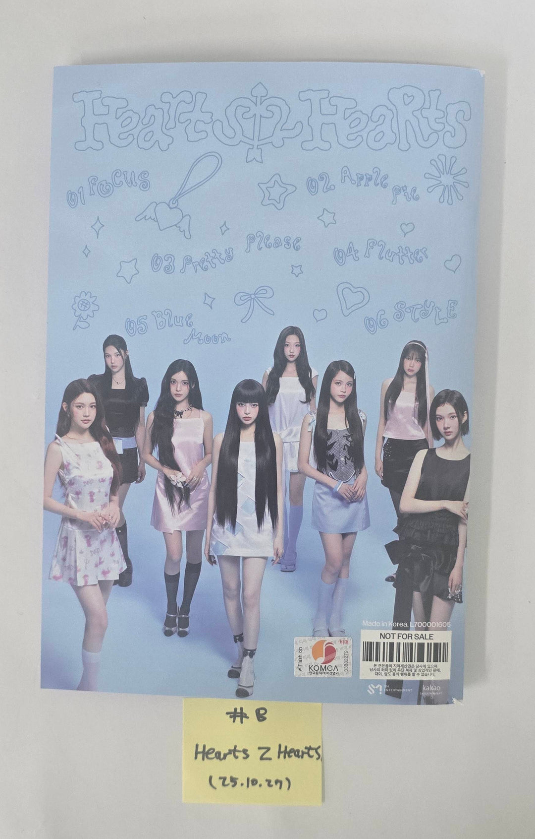 NMIXX "Blue Valentine", Hearts2Hearts "FOCUS" - Hand Autographed(Signed) Promo Album [25.10.27]