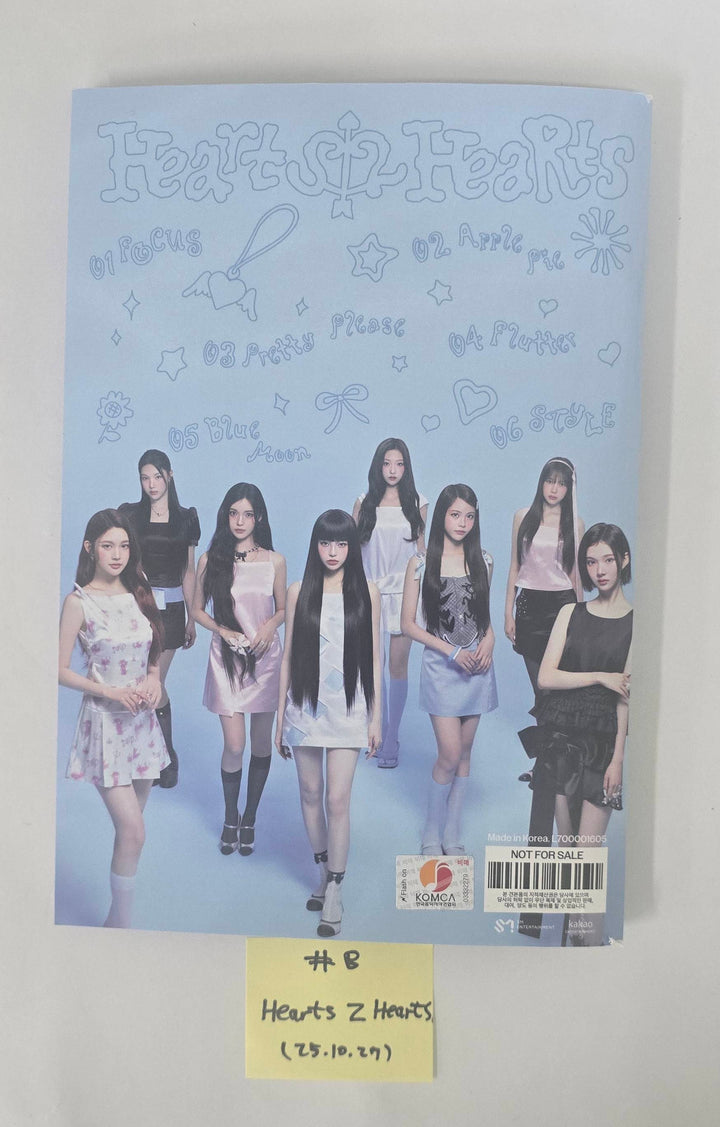 NMIXX "Blue Valentine", Hearts2Hearts "FOCUS" - Hand Autographed(Signed) Promo Album [25.10.27]