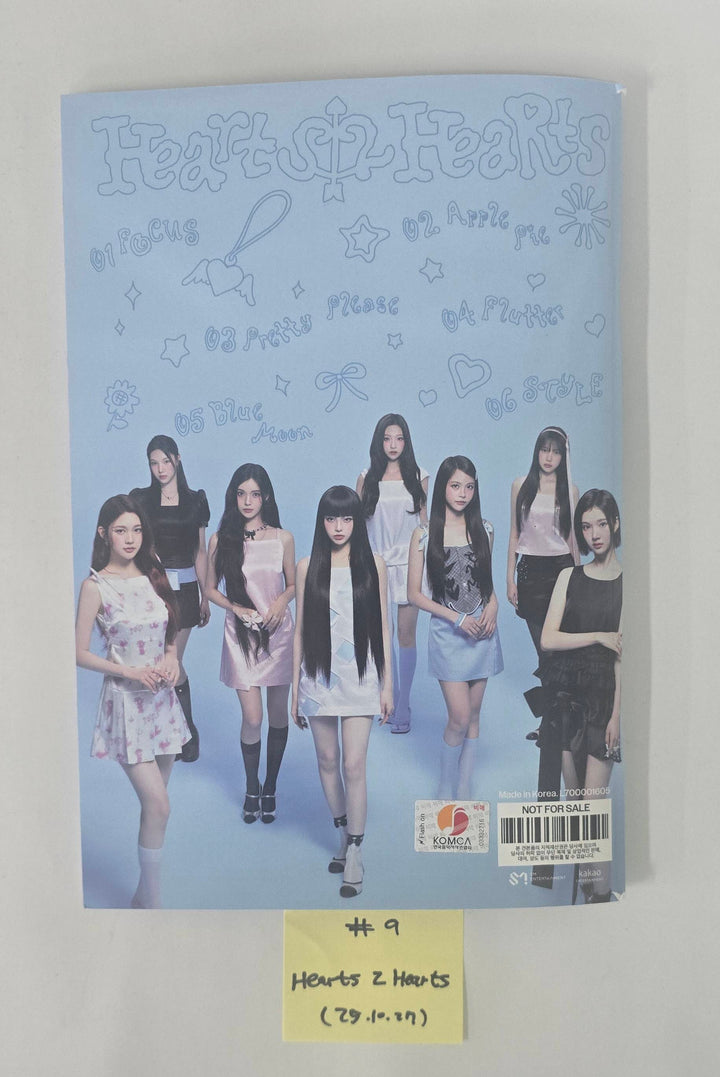 NMIXX "Blue Valentine", Hearts2Hearts "FOCUS" - Hand Autographed(Signed) Promo Album [25.10.27]