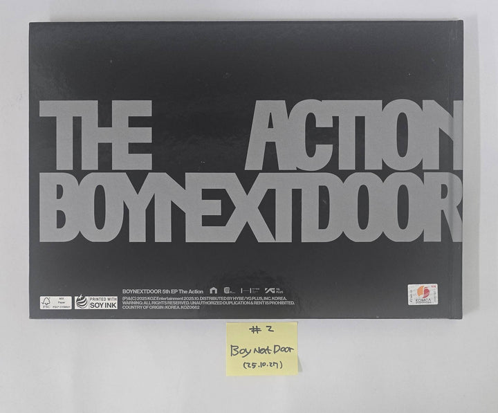 BOYNEXTDOOR "The Action", DKB "Emotion" - Hand Autographed(Signed) Promo Album [25.10.27]