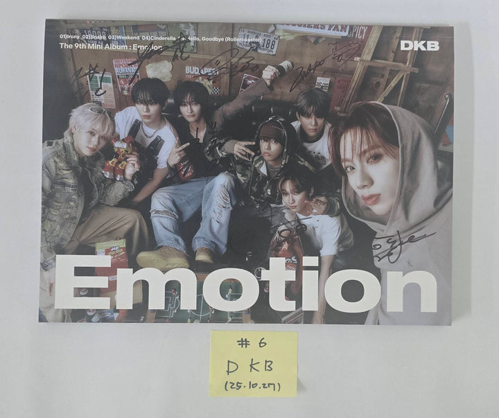 BOYNEXTDOOR "The Action", DKB "Emotion" - Hand Autographed(Signed) Promo Album [25.10.27]