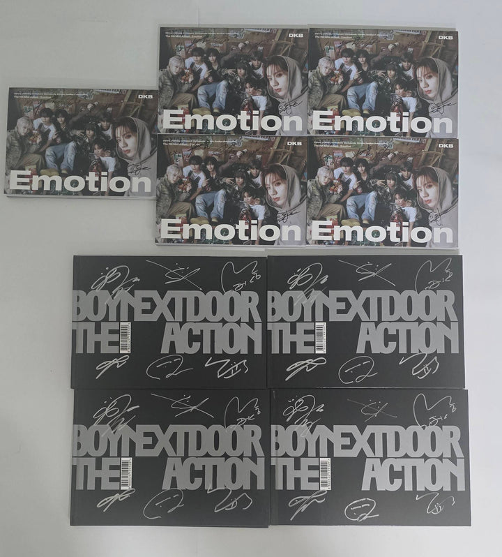BOYNEXTDOOR "The Action", DKB "Emotion" - Hand Autographed(Signed) Promo Album [25.10.27]