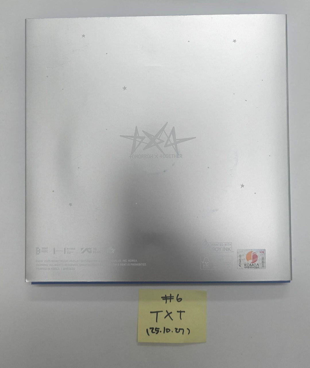 Stray Kids "合 (HOP)", DAY6 "The DECADE", TXT "Star Chapter: Together" - Hand Autographed(Signed) Promo Album [25.10.27]