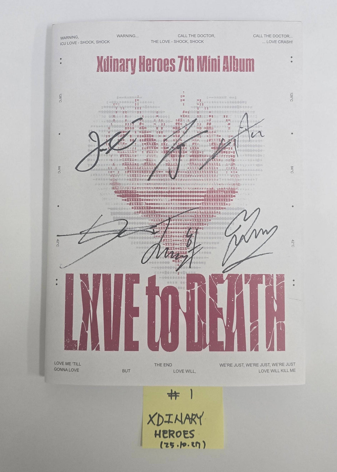 Xdinary Heroes "LXVE to DEATH" - Hand Autographed(Signed) Promo Album [25.10.27]