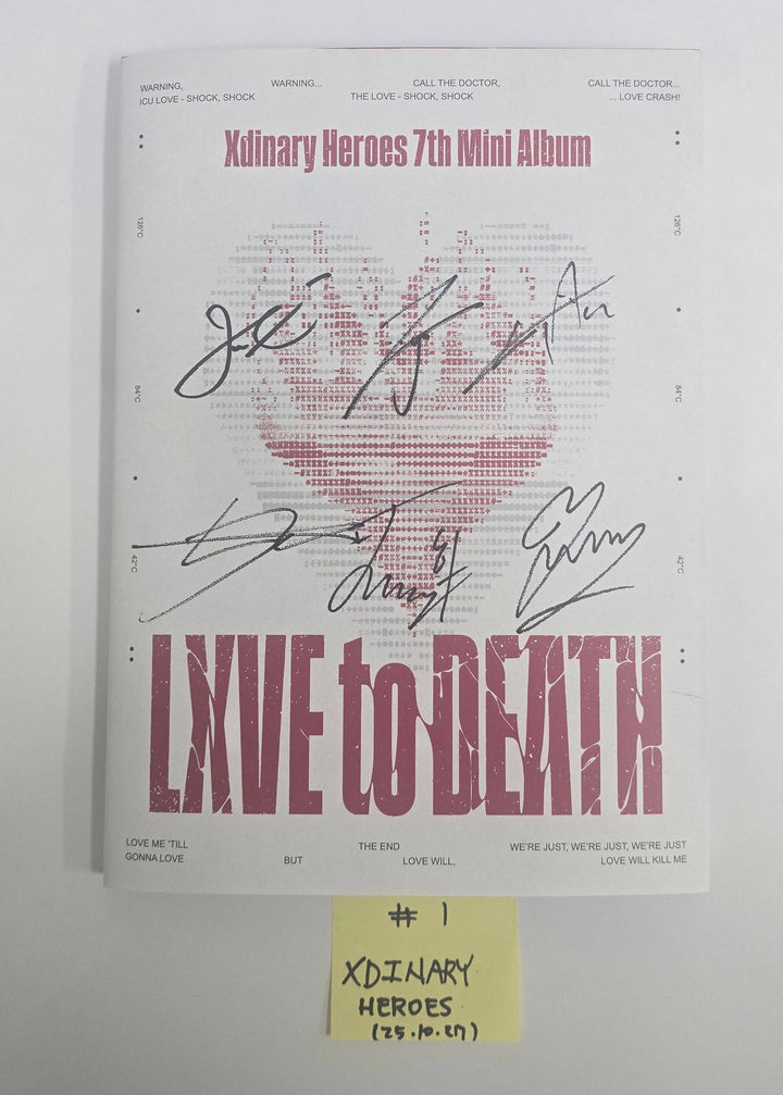 Xdinary Heroes "LXVE to DEATH" - Hand Autographed(Signed) Promo Album [25.10.27]