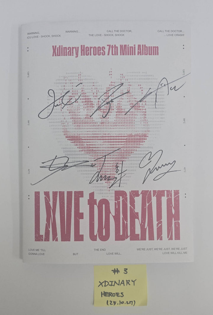 Xdinary Heroes "LXVE to DEATH" - Hand Autographed(Signed) Promo Album [25.10.27]