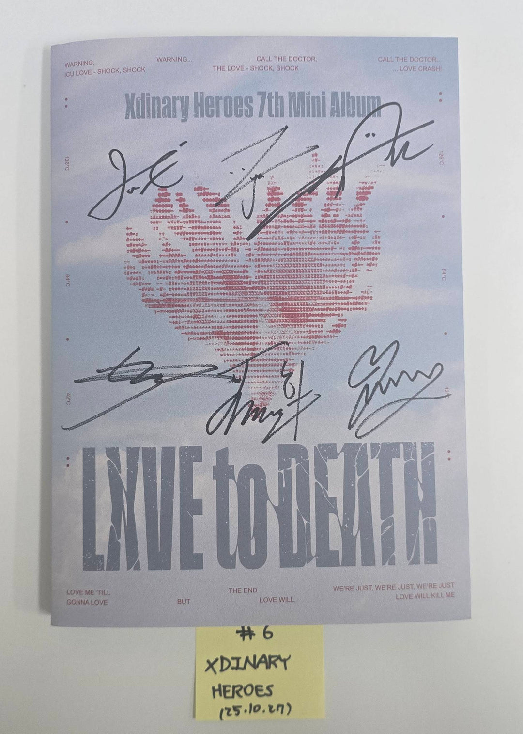 Xdinary Heroes "LXVE to DEATH" - Hand Autographed(Signed) Promo Album [25.10.27]