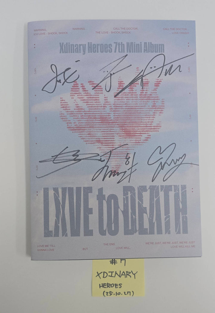 Xdinary Heroes "LXVE to DEATH" - Hand Autographed(Signed) Promo Album [25.10.27]