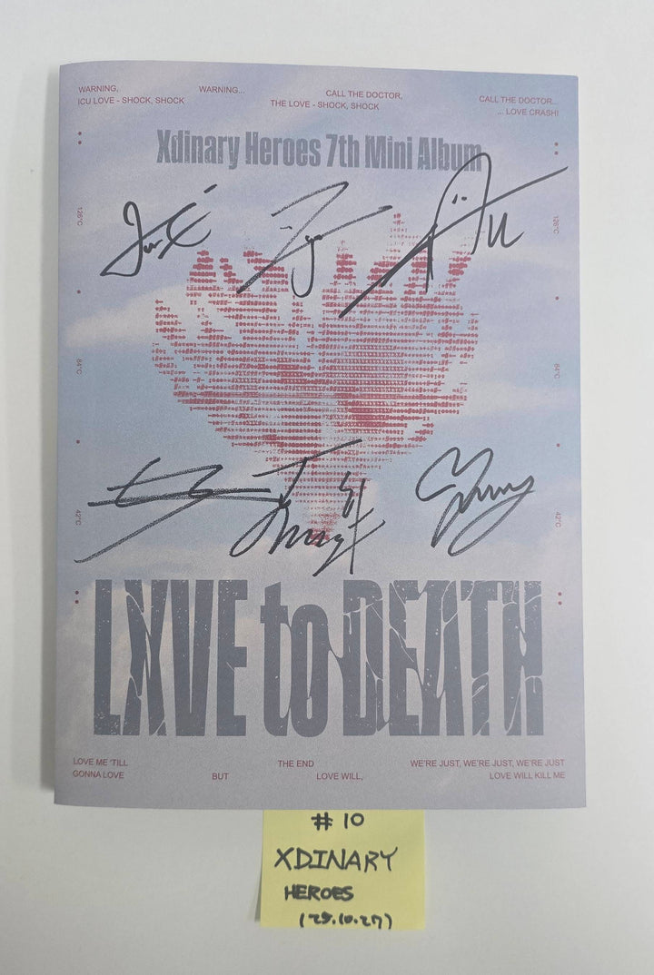 Xdinary Heroes "LXVE to DEATH" - Hand Autographed(Signed) Promo Album [25.10.27]