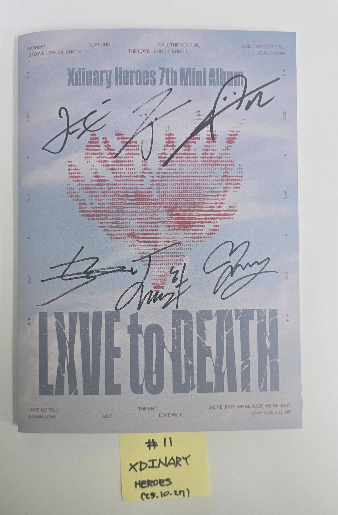 Xdinary Heroes "LXVE to DEATH" - Hand Autographed(Signed) Promo Album [25.10.27]