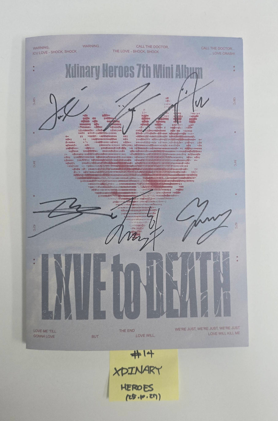 Xdinary Heroes "LXVE to DEATH" - Hand Autographed(Signed) Promo Album [25.10.27]