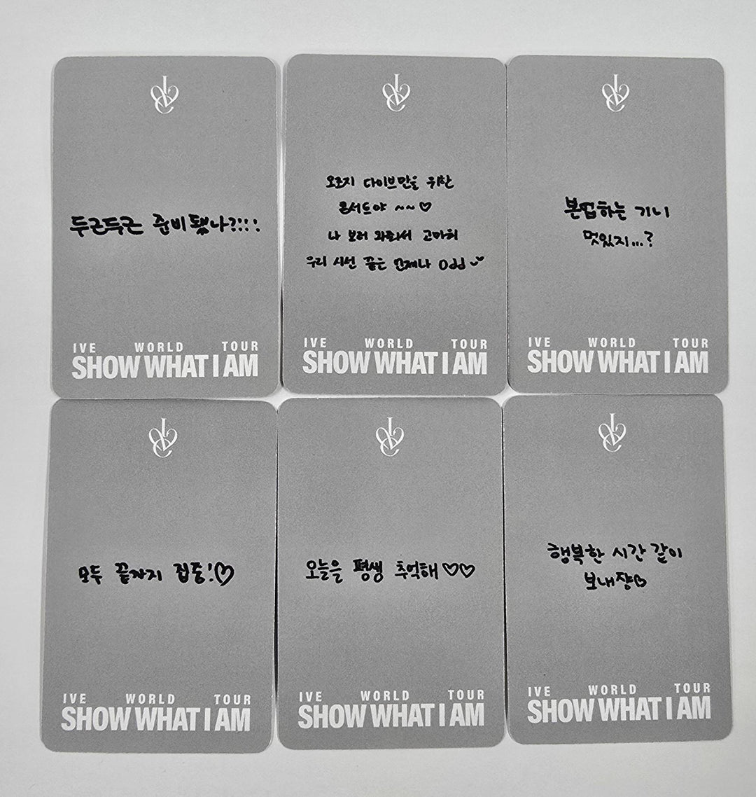 IVE "SHOW WHAT I AM" WORLD TOUR - DIVE ZONE Event Photocard [For Dive Ver.] [25.11.07]
