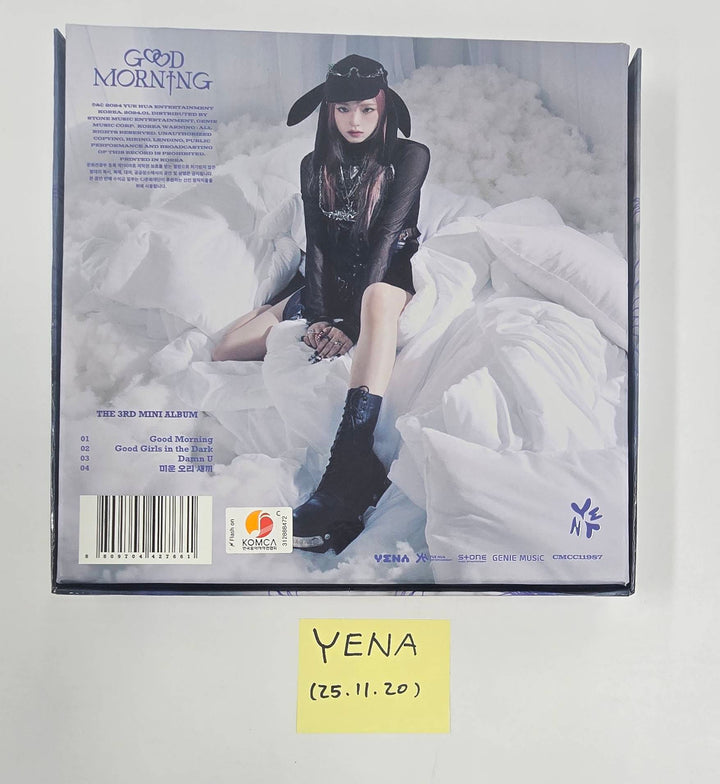 Yena "Good Morning" 3rd Mini - Hand Autographed(Signed) Album [25.11.20]