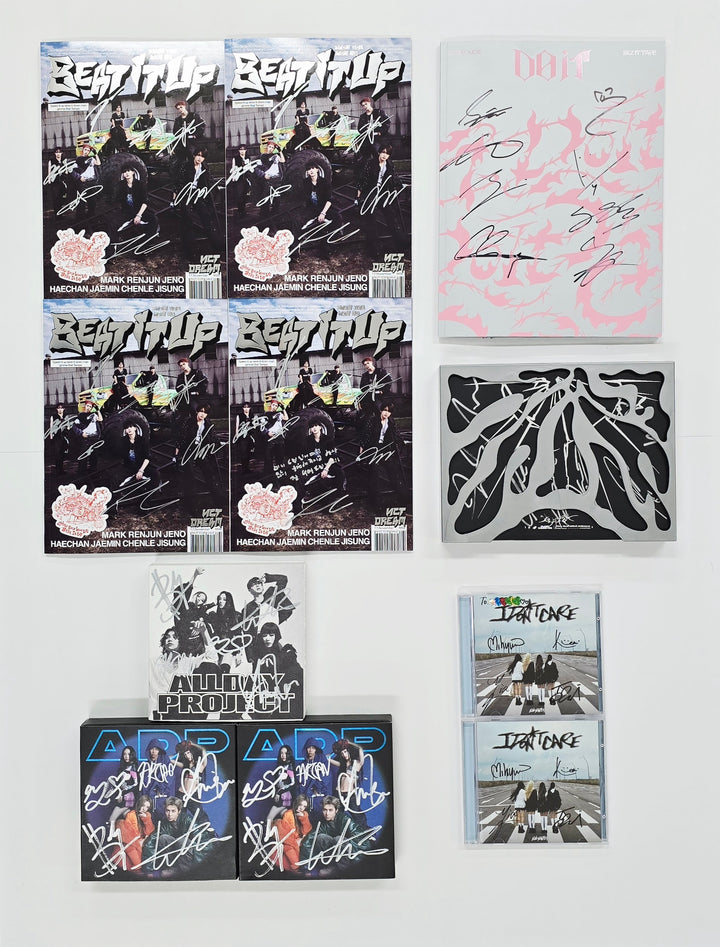 Stray Kids "SKZ IT TAPE 'DO IT'", CLOSE YOUR EYES "Blackout", ALLDAY PROJECT "FAMOUS", Baby DONT Cry "I DONT CARE", NCT DREAM "Beat It Up" - Hand Autographed(Signed) Promo Album [25.11.24]