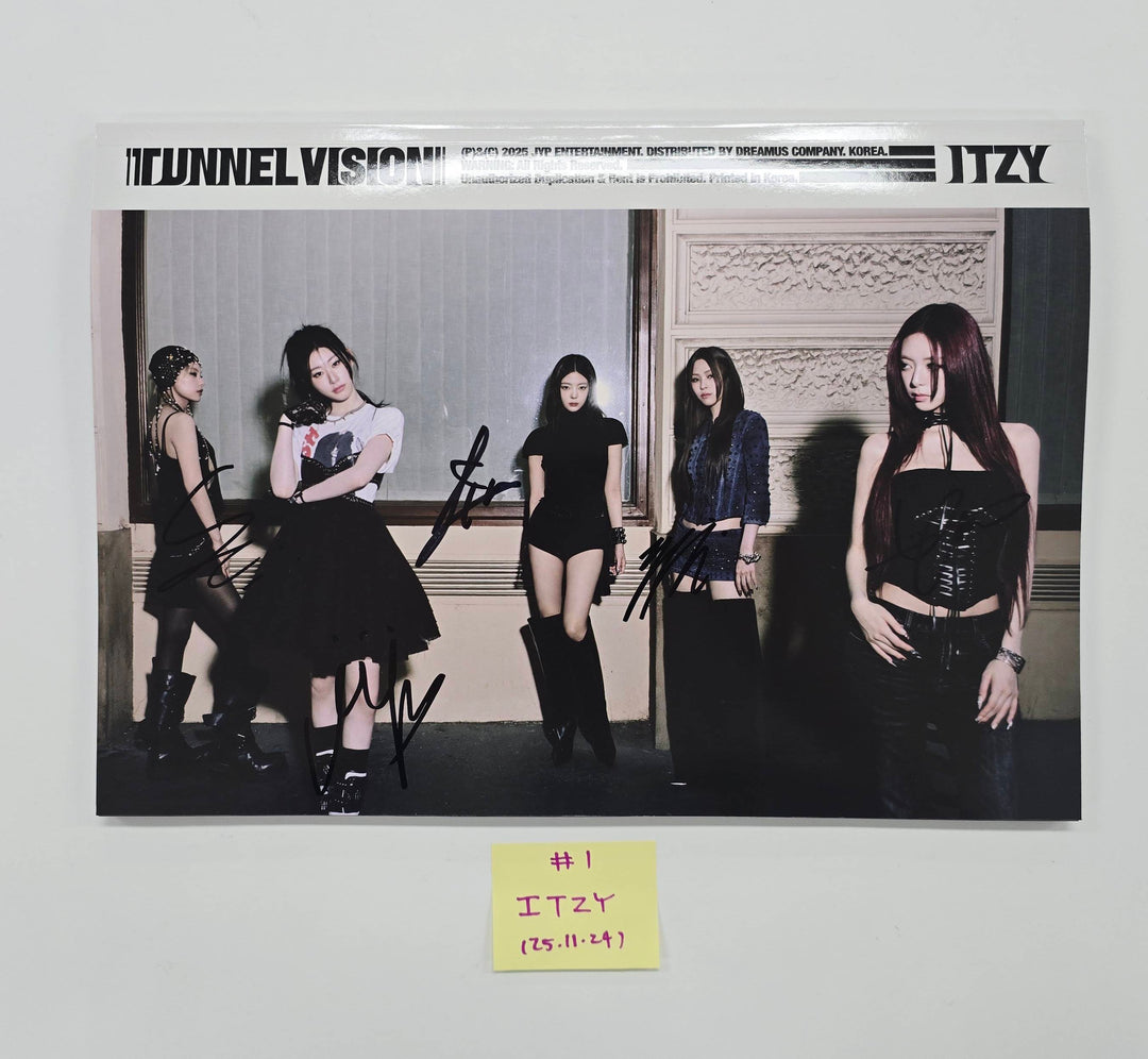 ITZY "TUNNEL VISION" - Hand Autographed(Signed) Promo Album [25.11.24]