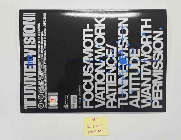 ITZY "TUNNEL VISION" - Hand Autographed(Signed) Promo Album [25.11.24]