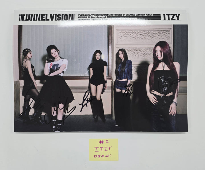 ITZY "TUNNEL VISION" - Hand Autographed(Signed) Promo Album [25.11.24]