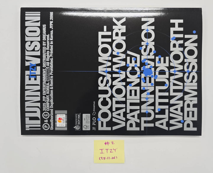 ITZY "TUNNEL VISION" - Hand Autographed(Signed) Promo Album [25.11.24]