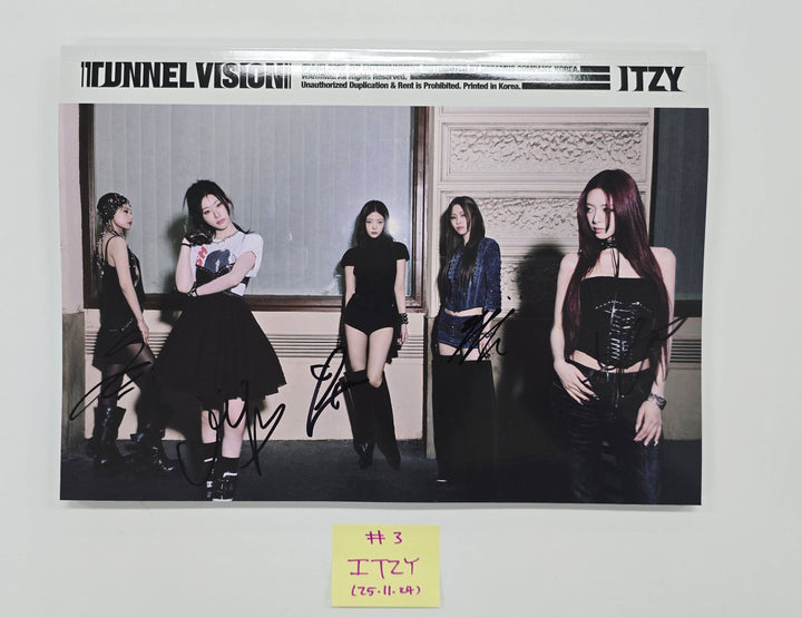 ITZY "TUNNEL VISION" - Hand Autographed(Signed) Promo Album [25.11.24]