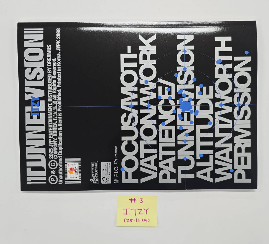 ITZY "TUNNEL VISION" - Hand Autographed(Signed) Promo Album [25.11.24]