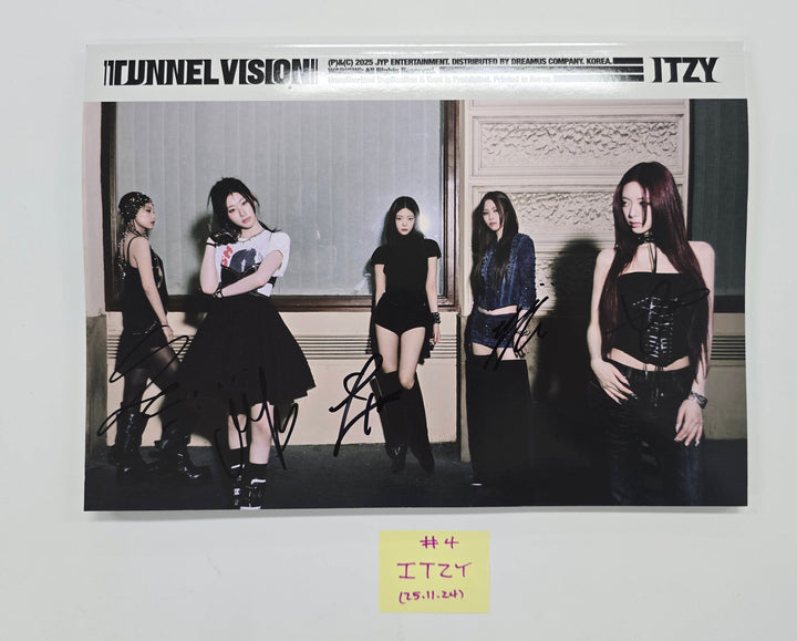 ITZY "TUNNEL VISION" - Hand Autographed(Signed) Promo Album [25.11.24]