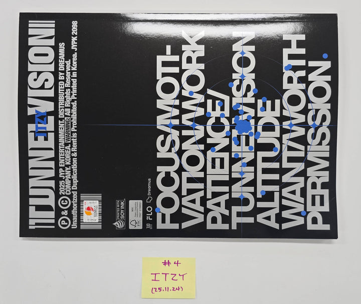 ITZY "TUNNEL VISION" - Hand Autographed(Signed) Promo Album [25.11.24]