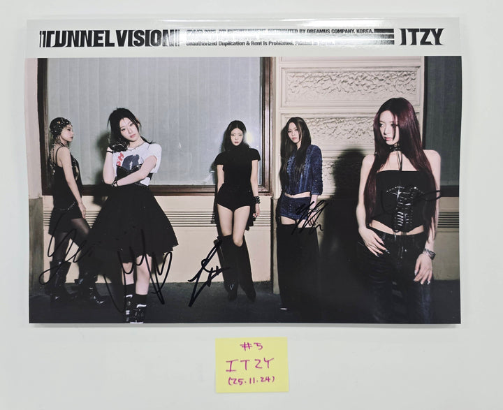 ITZY "TUNNEL VISION" - Hand Autographed(Signed) Promo Album [25.11.24]