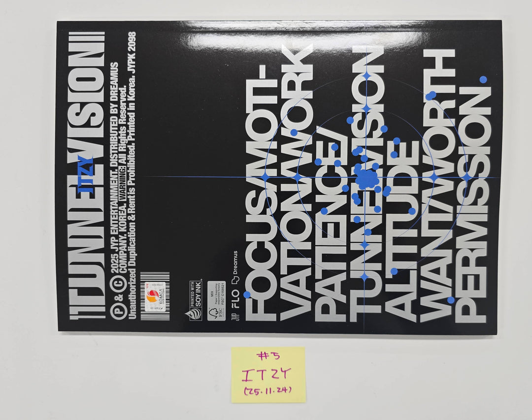 ITZY "TUNNEL VISION" - Hand Autographed(Signed) Promo Album [25.11.24]