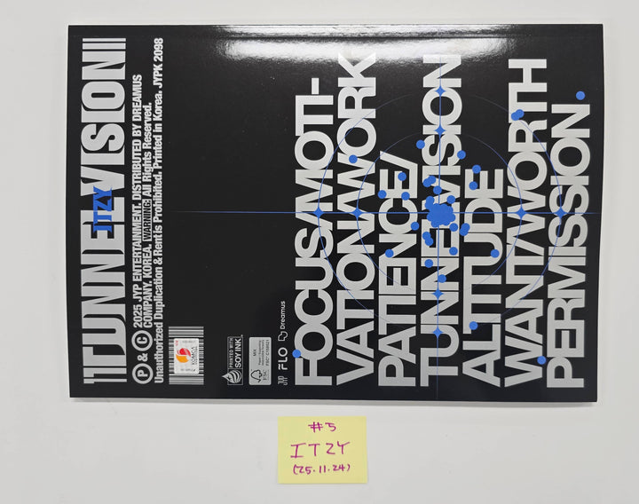 ITZY "TUNNEL VISION" - Hand Autographed(Signed) Promo Album [25.11.24]