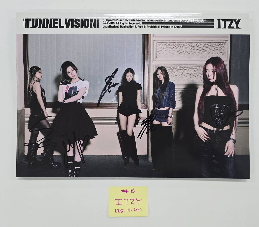 ITZY "TUNNEL VISION" - Hand Autographed(Signed) Promo Album [25.11.24]