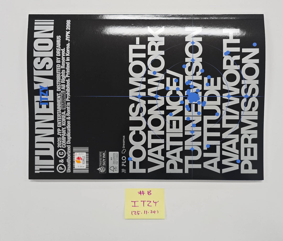 ITZY "TUNNEL VISION" - Hand Autographed(Signed) Promo Album [25.11.24]