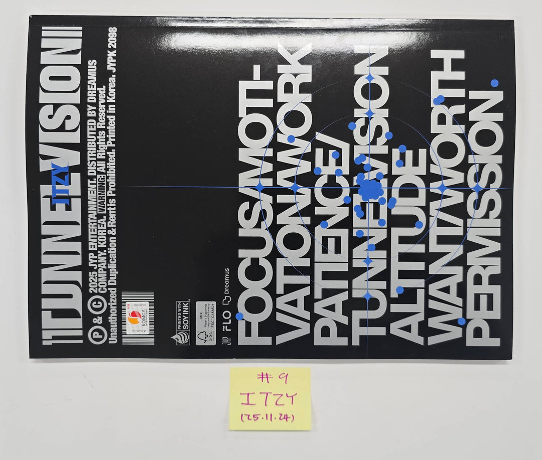 ITZY "TUNNEL VISION" - Hand Autographed(Signed) Promo Album [25.11.24]