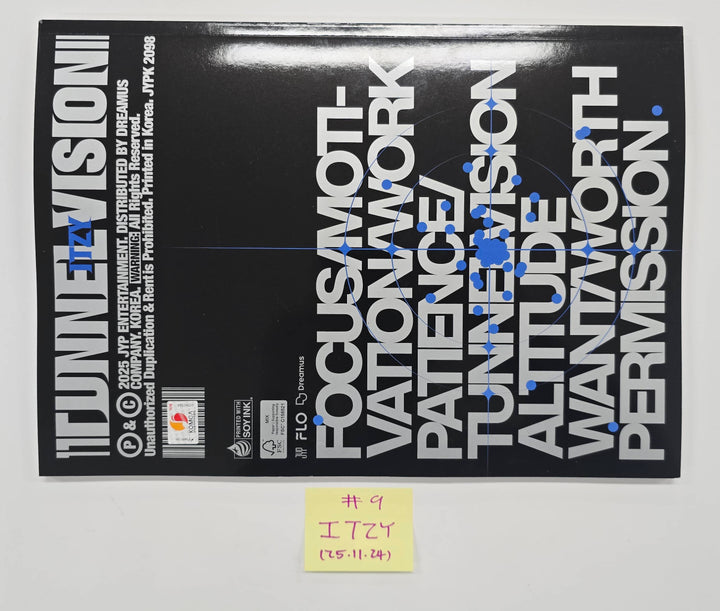 ITZY "TUNNEL VISION" - Hand Autographed(Signed) Promo Album [25.11.24]