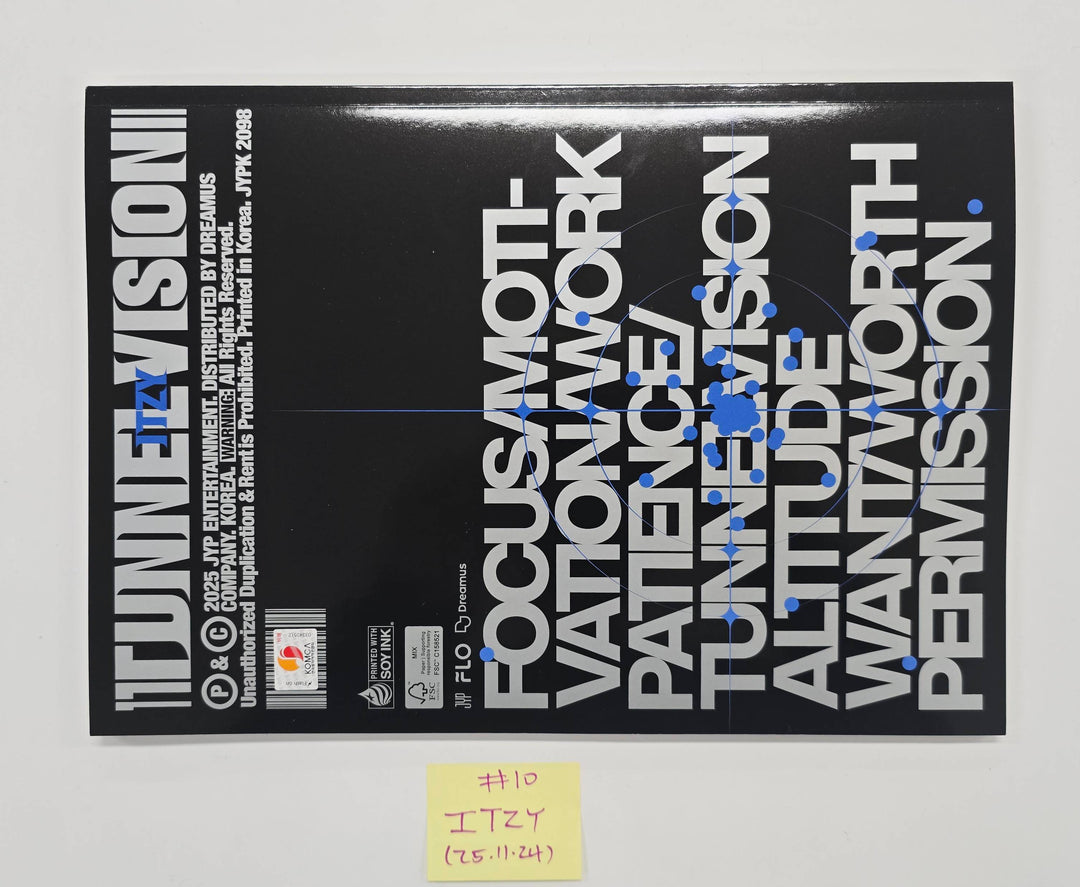 ITZY "TUNNEL VISION" - Hand Autographed(Signed) Promo Album [25.11.24]