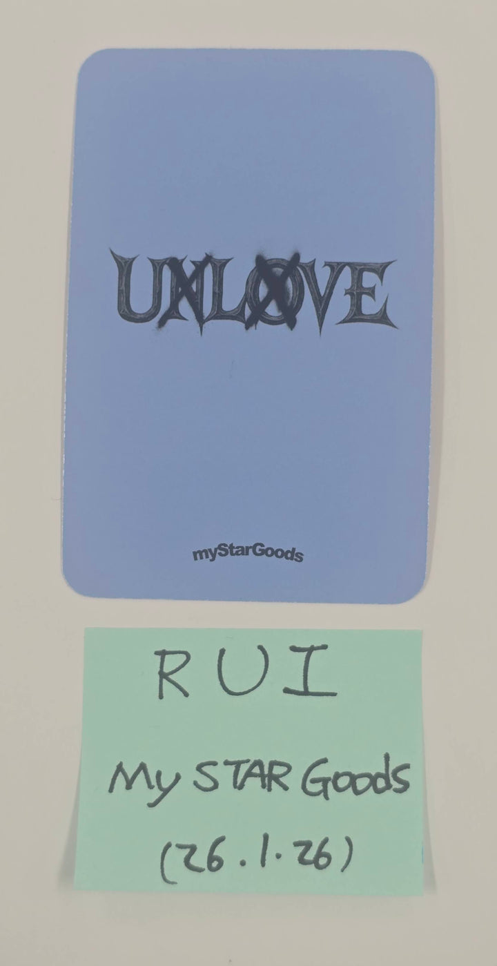RUI (Of XLOV) "UXLXVE" - Hand Autographed(Signed) Photocard [26.01.26]