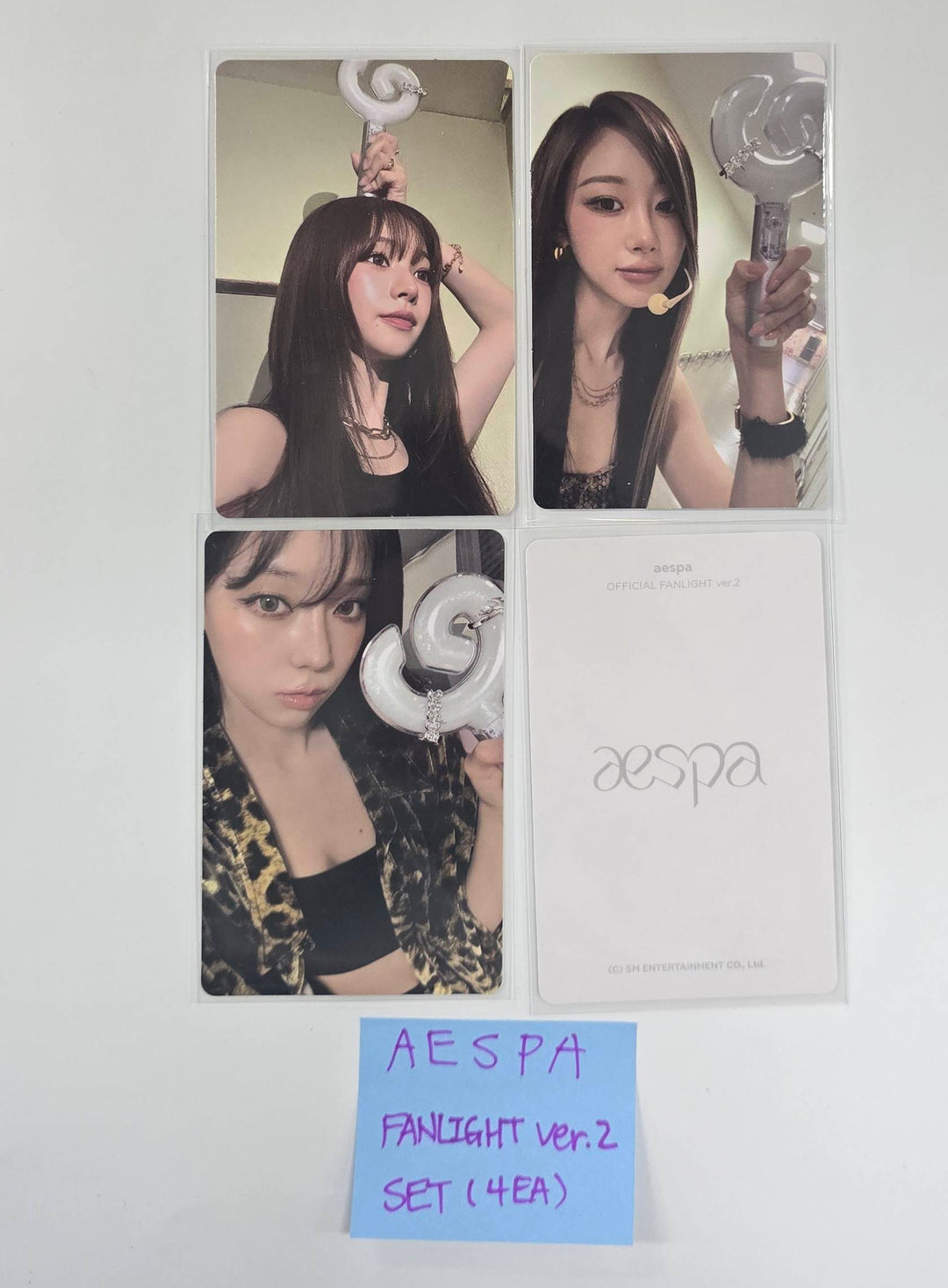 Aespa - Official Fanlight Ver.2 Photocards Set (4EA) [26.1.27]