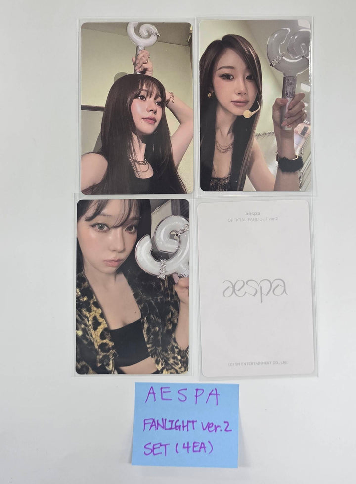 Aespa - Official Fanlight Ver.2 Photocards Set (4EA) [26.1.27]