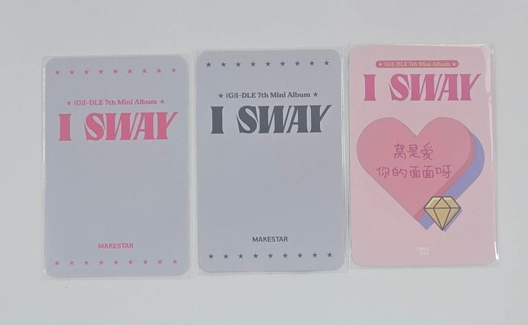 MIYEON (of I-dle) "I Sway" - [Makestar, Pinky Pop] Event Photocard [26.2.2]