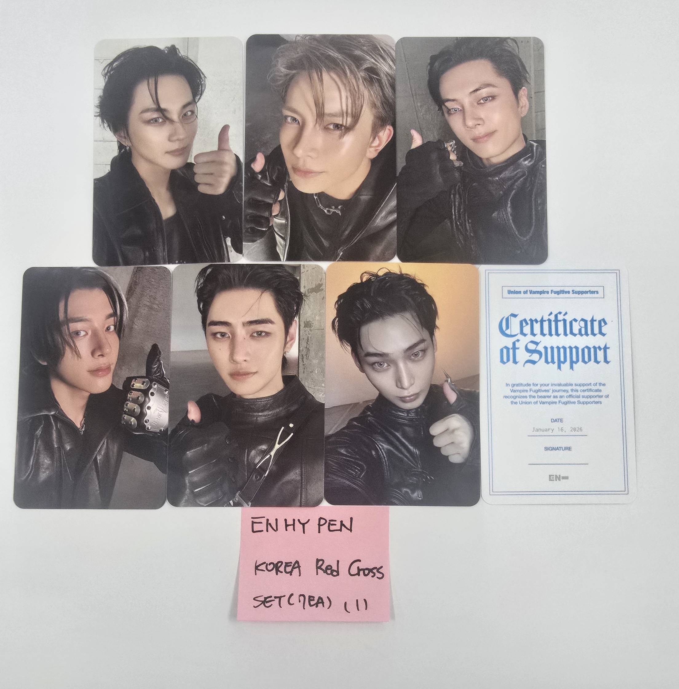 ENHYPEN - Korea Red Cross Event Photocards Set (7EA) [26.2.2
