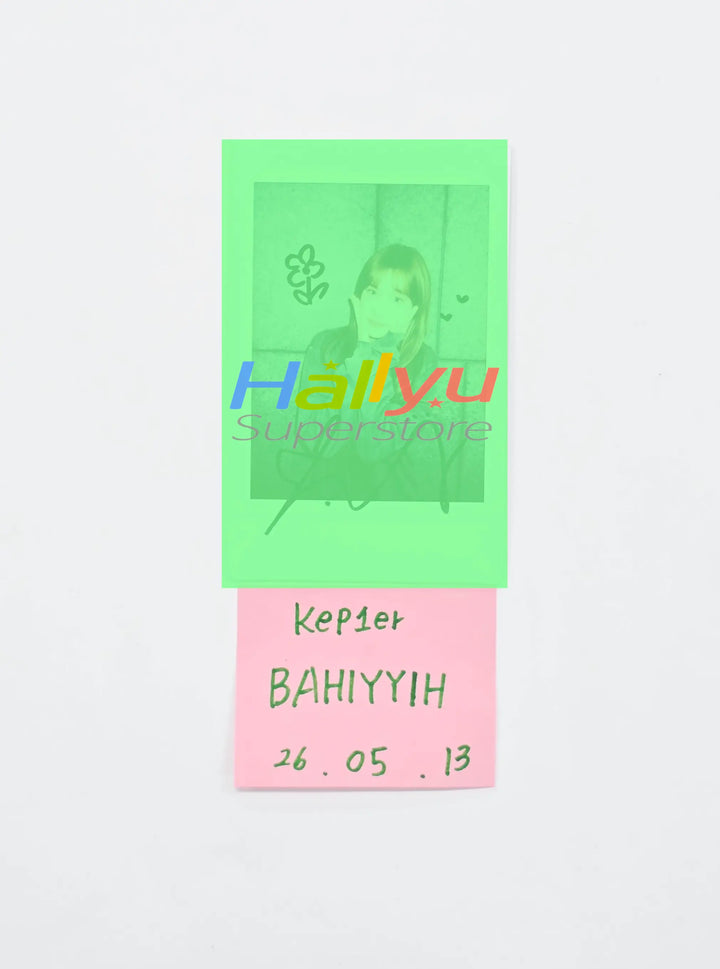 BAHIYYIH (of Kep1er) - Hand Autographed(Signed) Polaroid [26.05.13]