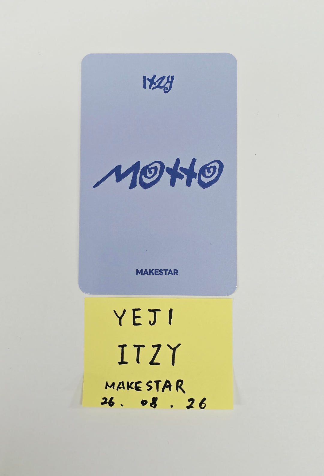 YEJI (of ITZY) "Moto" - Hand Autographed(Signed) Photocard [26.08.26]